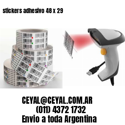 stickers adhesivo 48 x 29