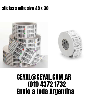 stickers adhesivo 48 x 30