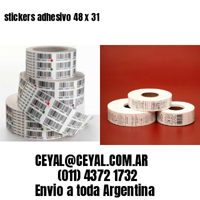 stickers adhesivo 48 x 31