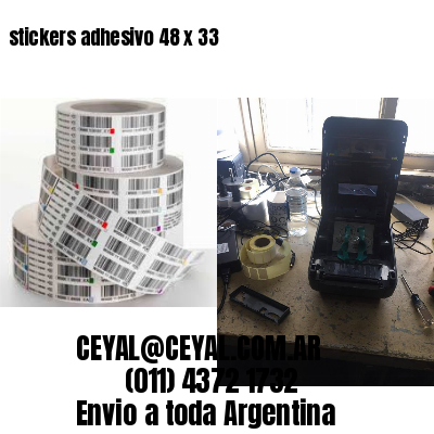 stickers adhesivo 48 x 33