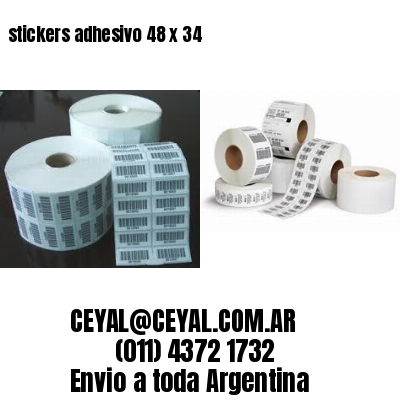 stickers adhesivo 48 x 34