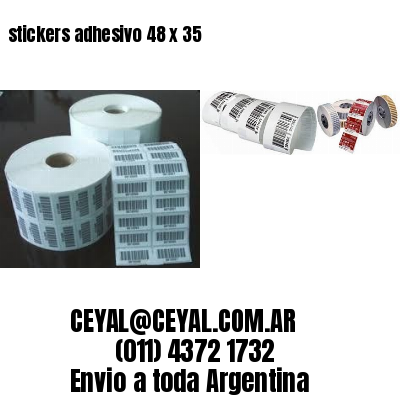 stickers adhesivo 48 x 35