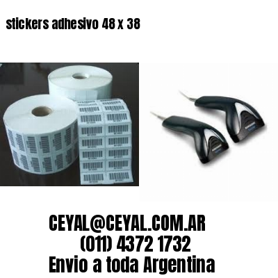 stickers adhesivo 48 x 38