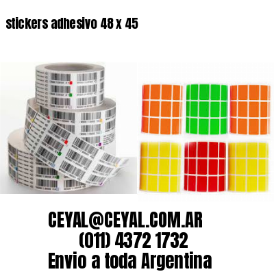 stickers adhesivo 48 x 45