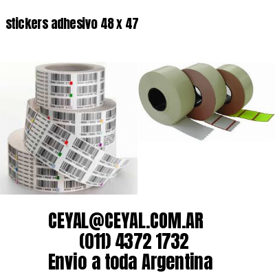 stickers adhesivo 48 x 47