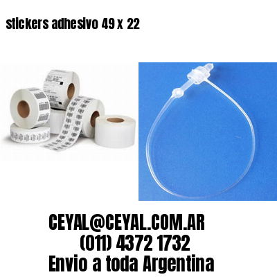 stickers adhesivo 49 x 22