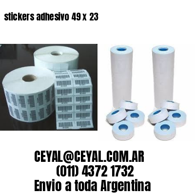 stickers adhesivo 49 x 23