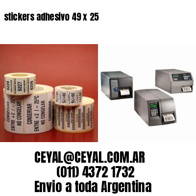 stickers adhesivo 49 x 25