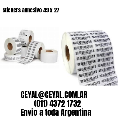 stickers adhesivo 49 x 27