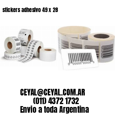 stickers adhesivo 49 x 28
