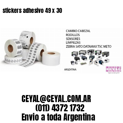 stickers adhesivo 49 x 30