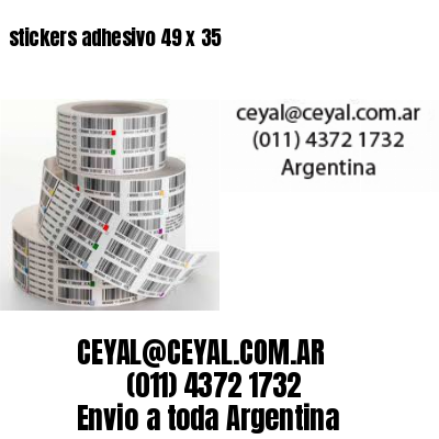 stickers adhesivo 49 x 35