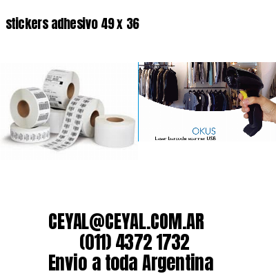 stickers adhesivo 49 x 36
