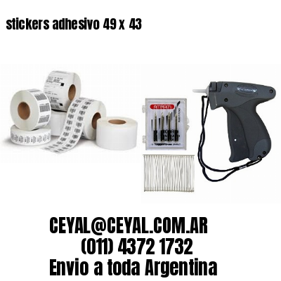 stickers adhesivo 49 x 43