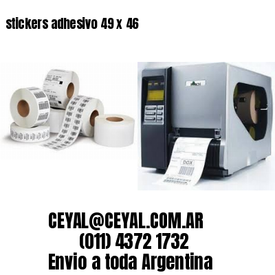 stickers adhesivo 49 x 46