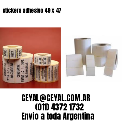 stickers adhesivo 49 x 47