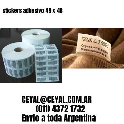 stickers adhesivo 49 x 48