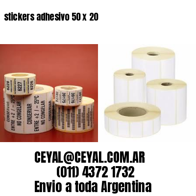 stickers adhesivo 50 x 20