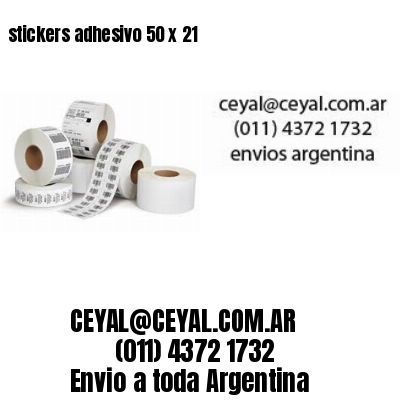 stickers adhesivo 50 x 21