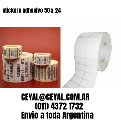 stickers adhesivo 50 x 24