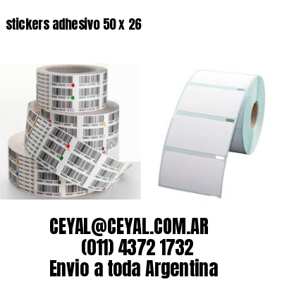 stickers adhesivo 50 x 26