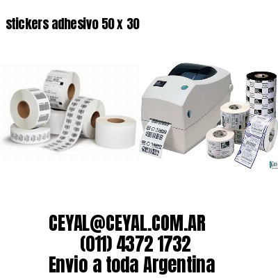 stickers adhesivo 50 x 30