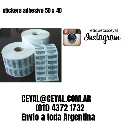 stickers adhesivo 50 x 40