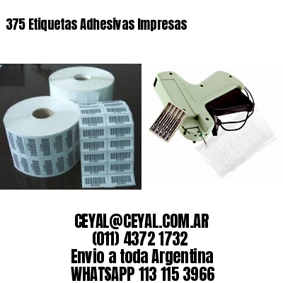 375 Etiquetas Adhesivas Impresas