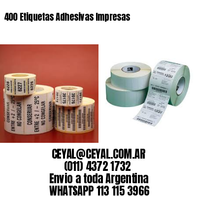 400 Etiquetas Adhesivas Impresas