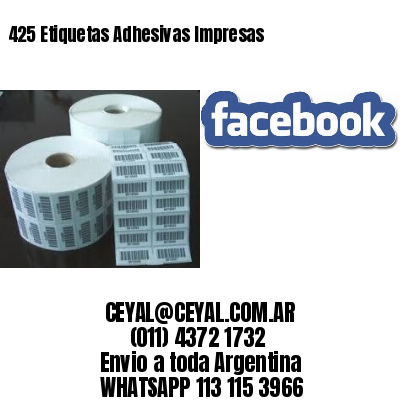 425 Etiquetas Adhesivas Impresas