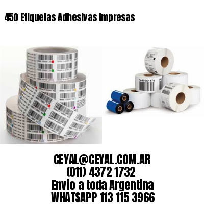 450 Etiquetas Adhesivas Impresas
