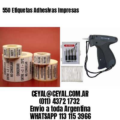 550 Etiquetas Adhesivas Impresas