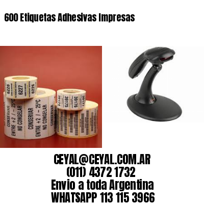600 Etiquetas Adhesivas Impresas