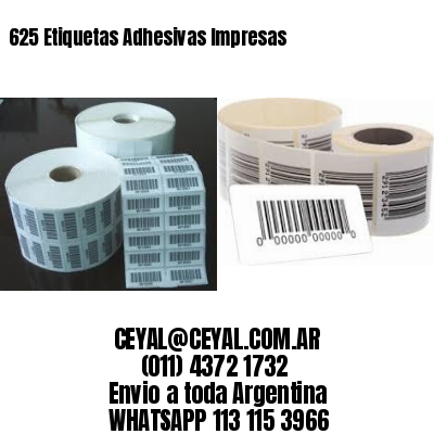 625 Etiquetas Adhesivas Impresas