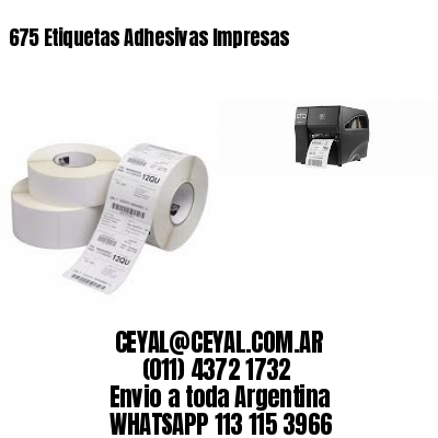 675 Etiquetas Adhesivas Impresas
