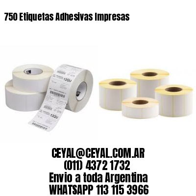 750 Etiquetas Adhesivas Impresas