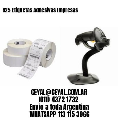 825 Etiquetas Adhesivas Impresas