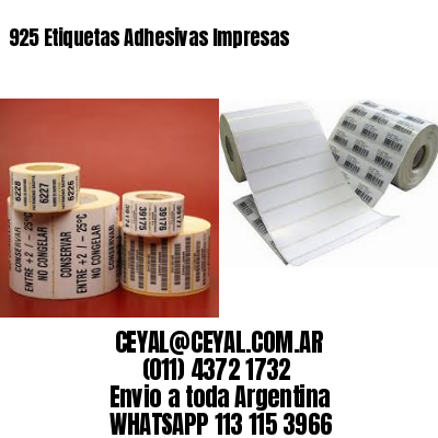 925 Etiquetas Adhesivas Impresas