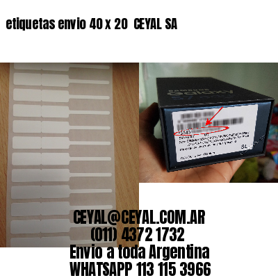 etiquetas envio 40 x 20  CEYAL SA
