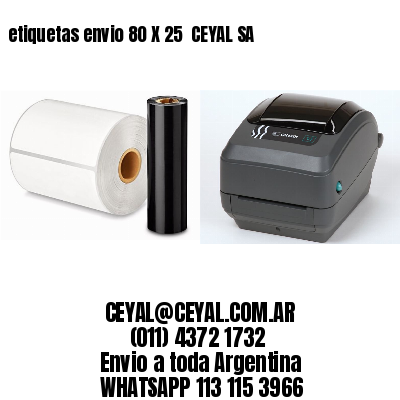 etiquetas envio 80 X 25  CEYAL SA