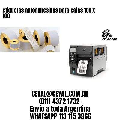 etiquetas autoadhesivas para cajas 100 x 100