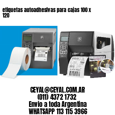 etiquetas autoadhesivas para cajas 100 x 120