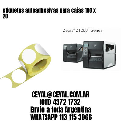 etiquetas autoadhesivas para cajas 100 x 20