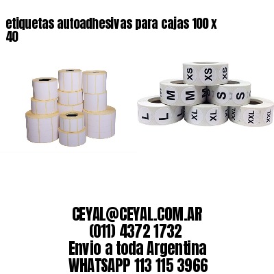 etiquetas autoadhesivas para cajas 100 x 40