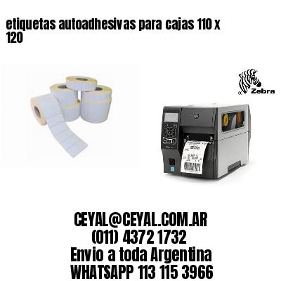 etiquetas autoadhesivas para cajas 110 x 120