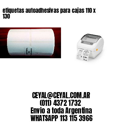 etiquetas autoadhesivas para cajas 110 x 130