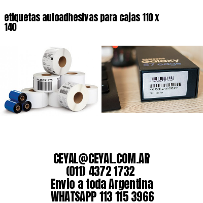 etiquetas autoadhesivas para cajas 110 x 140