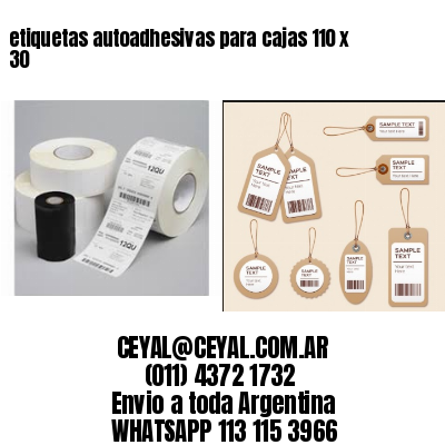 etiquetas autoadhesivas para cajas 110 x 30