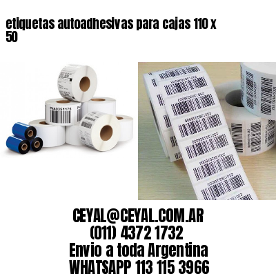etiquetas autoadhesivas para cajas 110 x 50