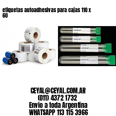 etiquetas autoadhesivas para cajas 110 x 60